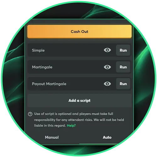 Minimize risk by setting an automated multiplier target for your BC Game Crash sessions.