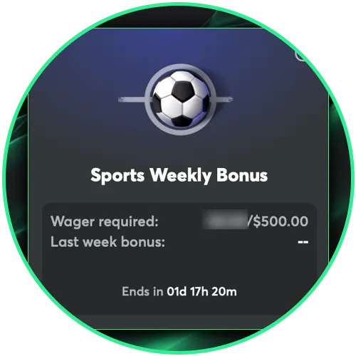 Join the BC Game sports club to receive weekly cashback on your bets.